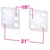 TECHLY PROFESSIONAL Coppia staffe riduttrici per armadi ETSI 1U