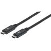 MANHATTAN Cavo SuperSpeed USB-C&trade; Maschio/USB-C&trade; Maschio 1m Nero