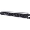 INTELLINET Multipresa per Rack 19'' 7 posti Spina Schuko Angolata 1U