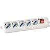 TECHLY Multipresa 5 Posti Italiana Bipasso / Schuko Cavo 5m