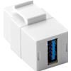 GOOBAY Adattatore Keystone 2x USB 3.0 A Femmina Bianco