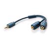 CLICKTRONIC Cavo Sdoppiatore Stereo Jack 3.5 mm 10 cm Alta Qualit&agrave;