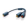 CLICKTRONIC Cavo Audio 2 RCA M a Jack 3,5 mm F 0,10 m Alta Qualit&agrave;