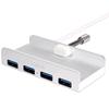 LOGILINK Hub USB3.0 4 Porte con Morsetto