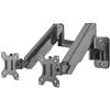 MANHATTAN Staffa a Muro con Molla a Gas per due Monitor 17-32''