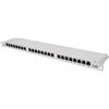 INTELLINET Pannello Patch 24 posti 19'' 0.5U Cat6 FTP Grigio