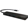 LOGILINK Hub USB-C SuperSpeed 3 Porte USB3.0 A Femmina con Card Reader Nero