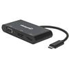 MANHATTAN Convertitore Audio Video USB-C&trade; Multiporta - Hub MST HDMI DP VGA