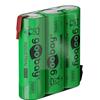 GOOBAY Batterie Ricaricabili NiMH 3xAA HR6 2100 mAh 3.6V a Saldare
