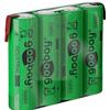 GOOBAY Batterie ricaricabili NiMH 4xAA HR6 2100 mAh 4.8V a saldare