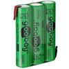 GOOBAY Batterie Ricaricabili NiMH 3xAAA HR3 800 mAh 3.6V a Saldare
