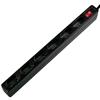 LOGILINK Multipresa 6 Posti Design Salvaspazio Nero
