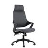 TECHLY Sedia per Ufficio con Schienale Alto Design Moderno Grigio