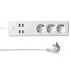 WOOX Multipresa Intelligente 3 Prese Schuko 4 USB Controllo Vocale, R4028