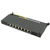 LOGILINK Mini Panello Patch Cat.6, schermato, 0,5U, 8 Porte, Nero