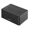 LOGILINK Docking Station USB3.1 Gen2 Doppio Slot HDD/SSD SATA da 2.5''/3.5'' Nero