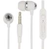 FONTASTIC Cuffie Auricolari Audio 3.5 mm con Microfono Controllo Volume V5 Bianco