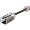 INTELLINET Plug Telefonico RJ10 Antiattorcigliamento per Cornetta Cavo 30mm
