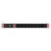 TECHLY PROFESSIONAL Multipresa 8 Posti da Rack 19'' Spina Schuko Angolata 1U