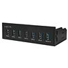 LOGILINK Hub USB Interno 5,25'' 7 porte USB 3.0 con Ricarica Veloce