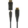 TECHLY Cavo HDMI&trade; A/A Micro HDMI&trade; AOC in Fibra Ottica 4K 50m