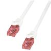 INTELLINET Cavo di Rete Patch in Rame Cat.6 Bianco U/UTP LSZH 0,5m