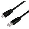 LOGILINK Cavo USB Micro-B Maschio/USB-A Maschio con Misuratore 1m Nero