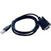 Convertitore Adattatore Techly da USB 2.0 a Seriale Nero