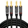 LOGILINK Cavo per Altoparlanti 2x2 Spinotti a Banana Nylon Nero 5m