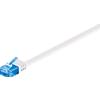 GOOBAY Cavo di rete Patch piatto in Rame Cat.6A U/UTP Bianco 2m