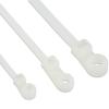 TECHLY Fascette Fermacavi con Occhiello 300x4,8mm in Nylon 100pz Bianco