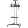 MANHATTAN Supporto a Pavimento con una Mensola Trolley TV LCD/LED/Plasma 37-70''
