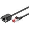 INTELLINET Prolunga di rete Patch da Pannello in Rame F/UTP Cat. 6 1m Nero