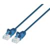 INTELLINET Cavo patch di rete Cat6 UTP Slim 3 m Blu