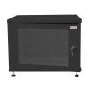 TECHLY PROFESSIONAL Armadio Rack 19'' ideale per Accumulatori Fotovoltaico 8U P600mm Nero