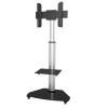 TECHLY Supporto a Pavimento con Mensola Trolley TV LCD/LED/Plasma 37-70'' Silver