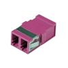 OEM Adattatore a Bussola Keystone LC Duplex Multimodale OM4 Fucsia