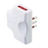 ROSI Adattatore Triplo Extrapiatto 3 Prese 10/16A 2P+T Bianco