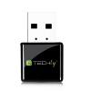 TECHLY Mini Adattatore WiFi USB 2.4Ghz 300Mbps con tasto WPS