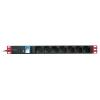 TECHLY PROFESSIONAL Multipresa 7 Posti da Rack 19'' con Protezione da Dispersioni Spina Italiana 1U