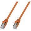 TECHLY PROFESSIONAL Cavo di Rete Patch in Rame Cat. 6A SFTP LSZH 1 m Arancione