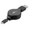 GOOBAY Cavo Retrattile da USB-C&trade; a USB A 1m Nero