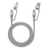 MANHATTAN Cavo USB di Ricarica 4-in-1 USB-A, Micro-USB e due USB-C&trade; 1m