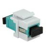 LOGILINK Giunto Fibra LWL SC per Installazione Keystone Verde Acqua e Bianco