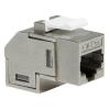 LOGILINK Frutto Keystone Cat.6A 2x RJ45 STP Angolato a 90&deg;