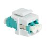 LOGILINK Giunto Fibra LWL LC Duplex Multimodale per Keystone Acqua e Bianco