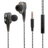 FONTASTIC Auricolari Stereo In Ear Duett con Microfono e Telecomando Nero