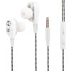 FONTASTIC Auricolari Stereo In Ear Duett con Microfono e Telecomando Bianco