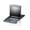 ATEN Switch KVM LCD a due binari Multi-Interface Cat5 a 8 porte 17'', KL1508AM-AXA-XG