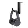TECHLY Supporto Cuffie Adesivo Universale per Monitor e Scrivania Nero (2 Pezzi)
